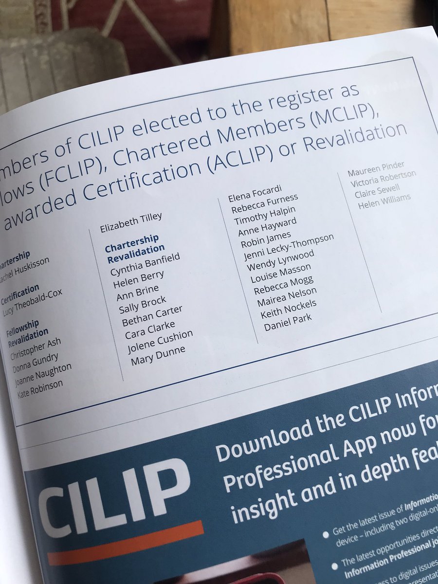 LibTil's tweet photo. #CamLibs have been busy revalidating their professional quals @CILIPinfo https://t.co/0tuWeZH5h7