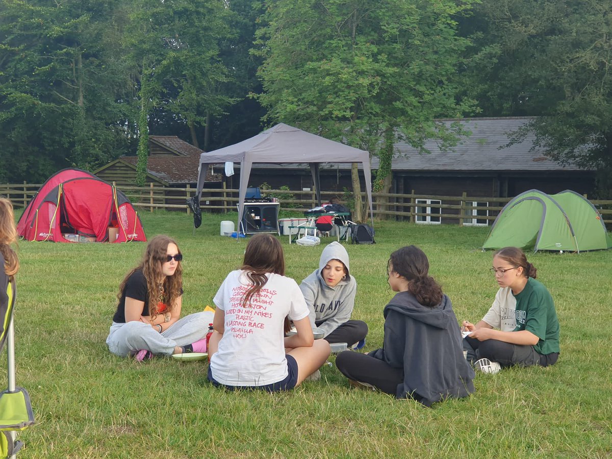 Silver practice Day 2 and dinner is being made by the groups. A nice variety of dinner choices tonight #ambitiousandproud