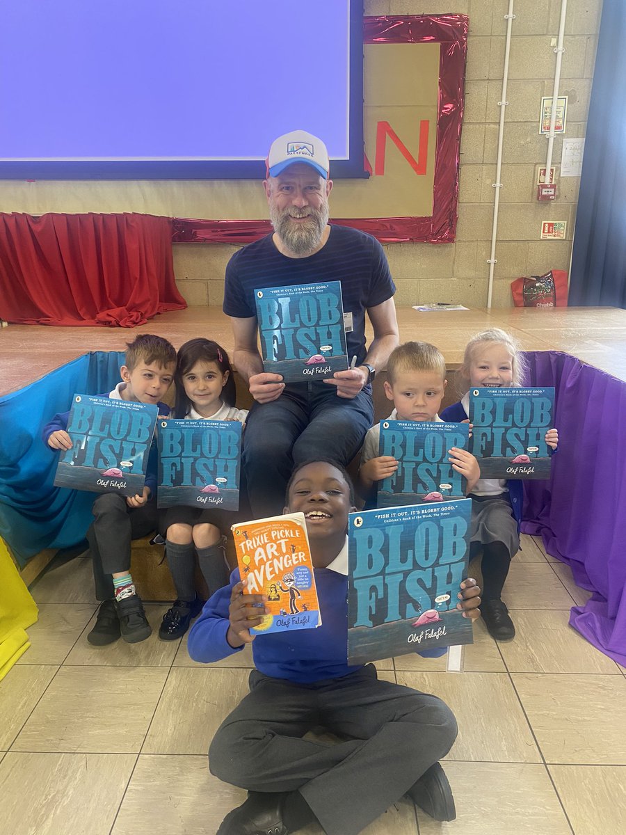 We loved having <a href="/OFalafel/">Olaf Falafel</a> join us in assembly the other day! We have not stopped singing the ‘Blobfish’ song! 😂