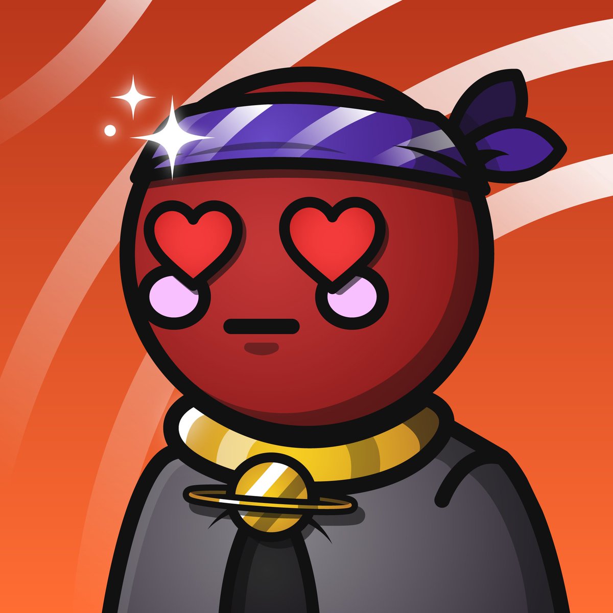 GM #SpaceRiders it's the end of the week. Day 47 of my #SSRR and we highlight a Hippie Looking Rider with Loving Eyes and Purple Cape. The purple Bandana tops it off! Have a great weekend.