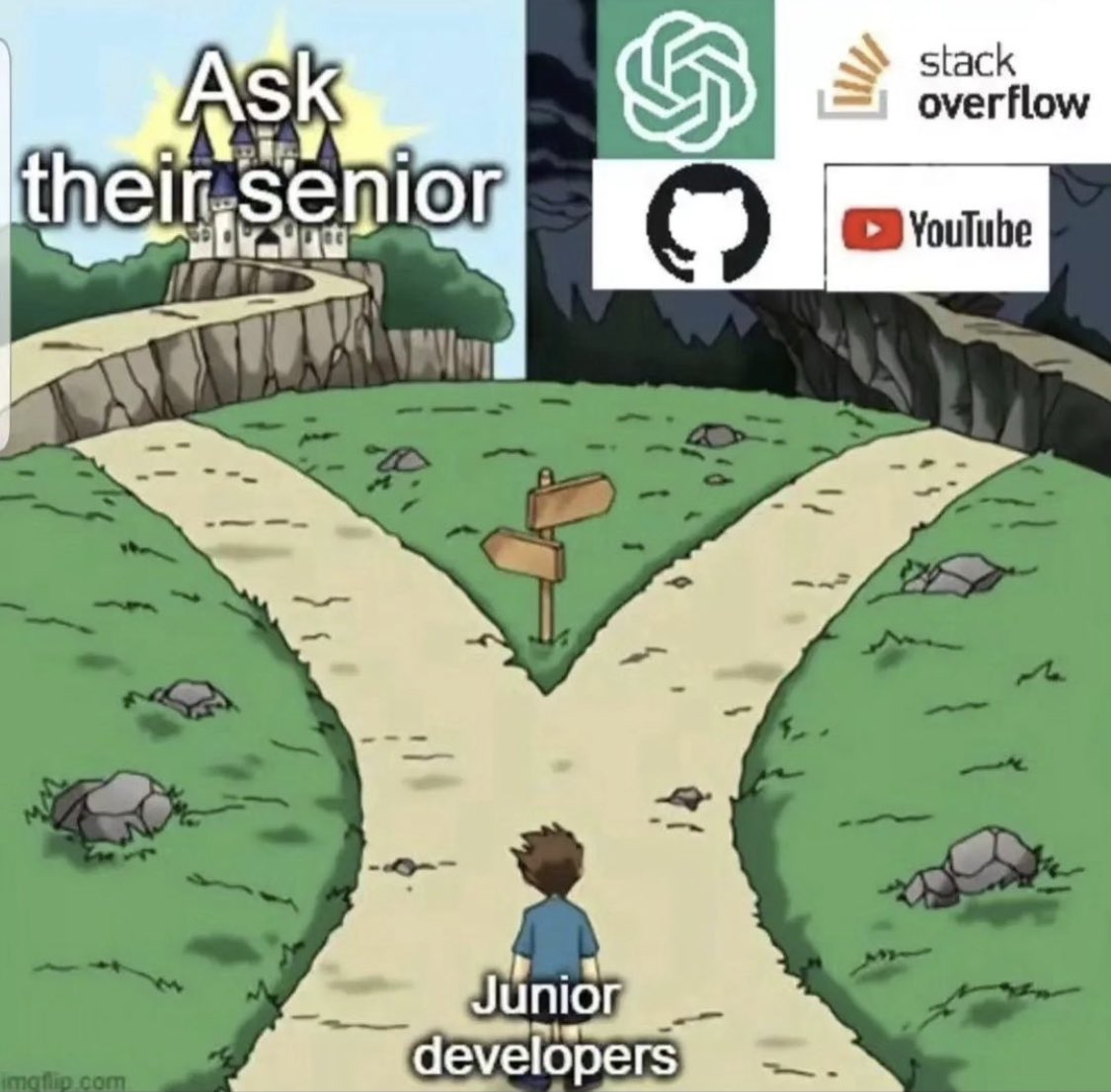 daboigbae's tweet image. As a programmer - what path do you take?