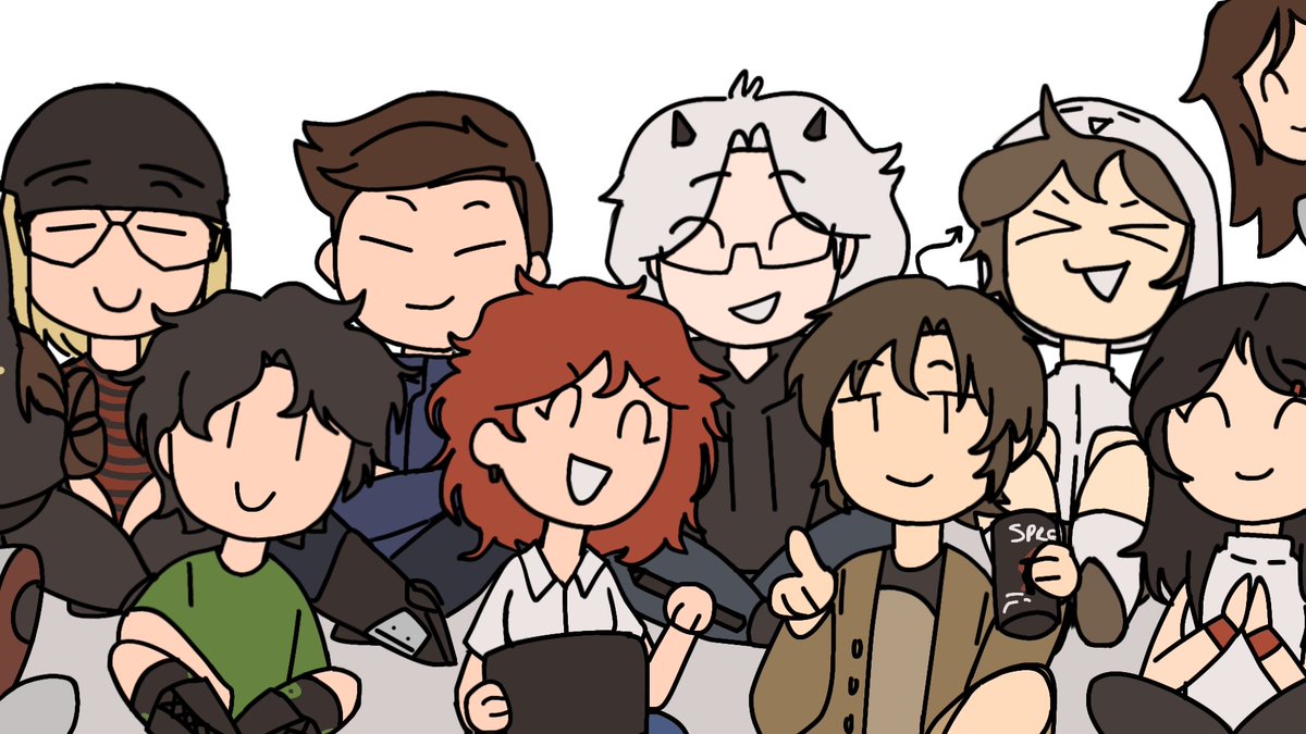 Taba revisando mi galeria y vi esto que hice para el projecto q hicimos entre varios artistas akjs
Sufri haciendo a cada oc pero valió la pena😔👍