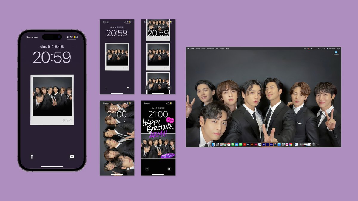 레나 ⁷ 💜 Wallpapers tweet media