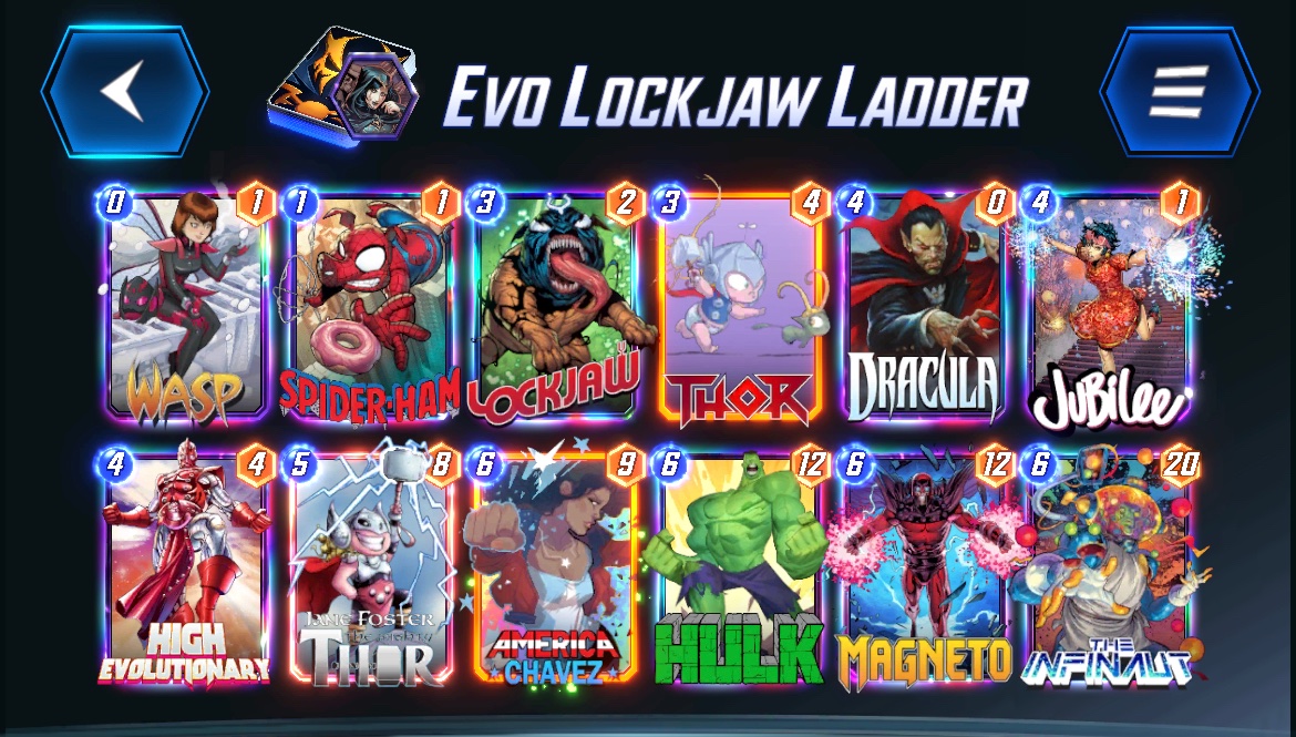 Darkalex_HS's tweet photo. First day I had proper time to play for a…smooth climb. Not easy as I didn’t face more than 2 bots but smooth. Played some Galactus and @dillusion1979 Hela 76-85 but then had to switch to Lockjaw & Bounce.
#MarvelSnap #MarvelSnapZone https://t.co/xPCiYzmrHF