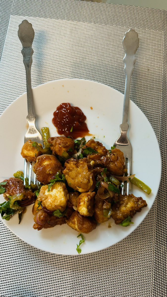 One more skill added to the bucket! #paneermanchurian 

PS: I prepared paneer also at home.