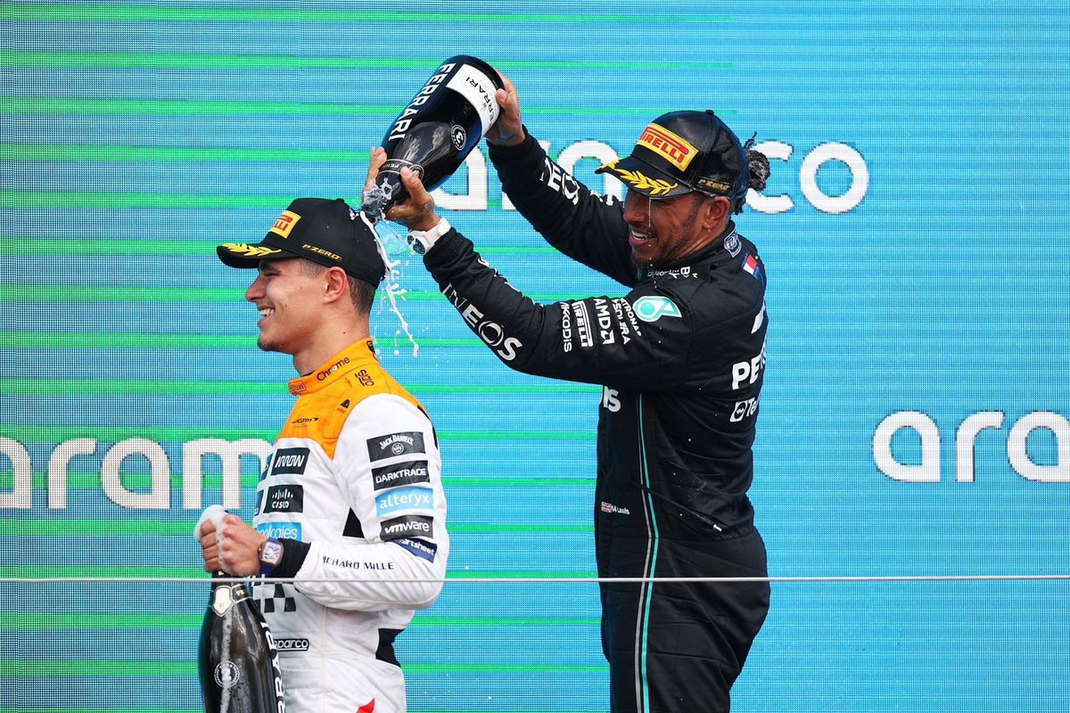 i’ve been gone a while but..
LANDO AND LEWIS PODIUM AT HOME!!!!!