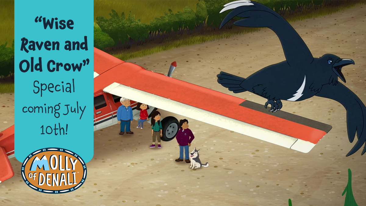 TOMORROW: The special “Wise Raven and Old Crow” comes to <a href="/PBSKIDS/">PBS KIDS</a> and your local station July 10th!

Join Molly on an epic trip to her family in Canada for a ceremony honoring her late grandma!