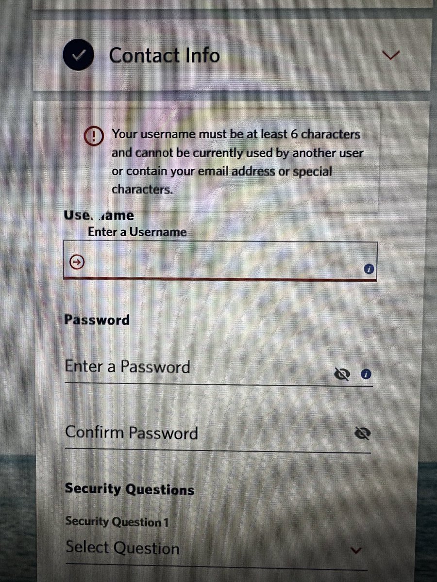verneguy's tweet photo. @Delta what is wrong with your skymiles registration?? It is impossible to create a username. I’ve been truing to add my infant to our reservation for last 3+ hours. This is ridiculous!! https://t.co/tDk9OQ3IYd