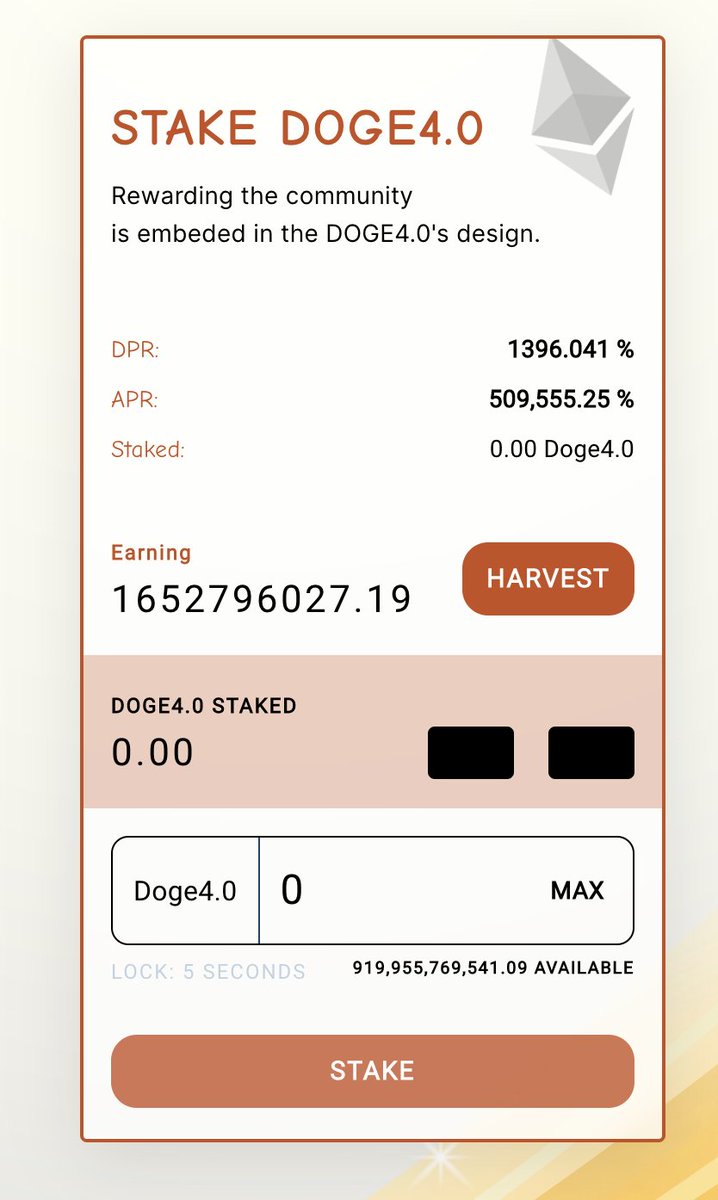 Doge4ETH's tweet photo. Stake #Doge4 tokens and earn 509,555.25% APR

https://t.co/Ny8BaXXdGU

#doge #doge3 #doge4 #eth #ETH #Etherum https://t.co/tUO2gYrasj