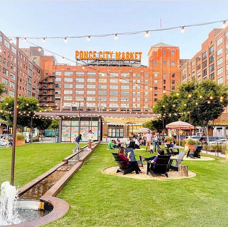 What an awesome place! A walking trail leading to a shopping district and marketplace in a renovated, abandoned warehouse is such a cool idea! #visitatlanta #poncecitymarket #amatyc #marketplace #shoppingdistrict #walkingnut #proflife #mathprof