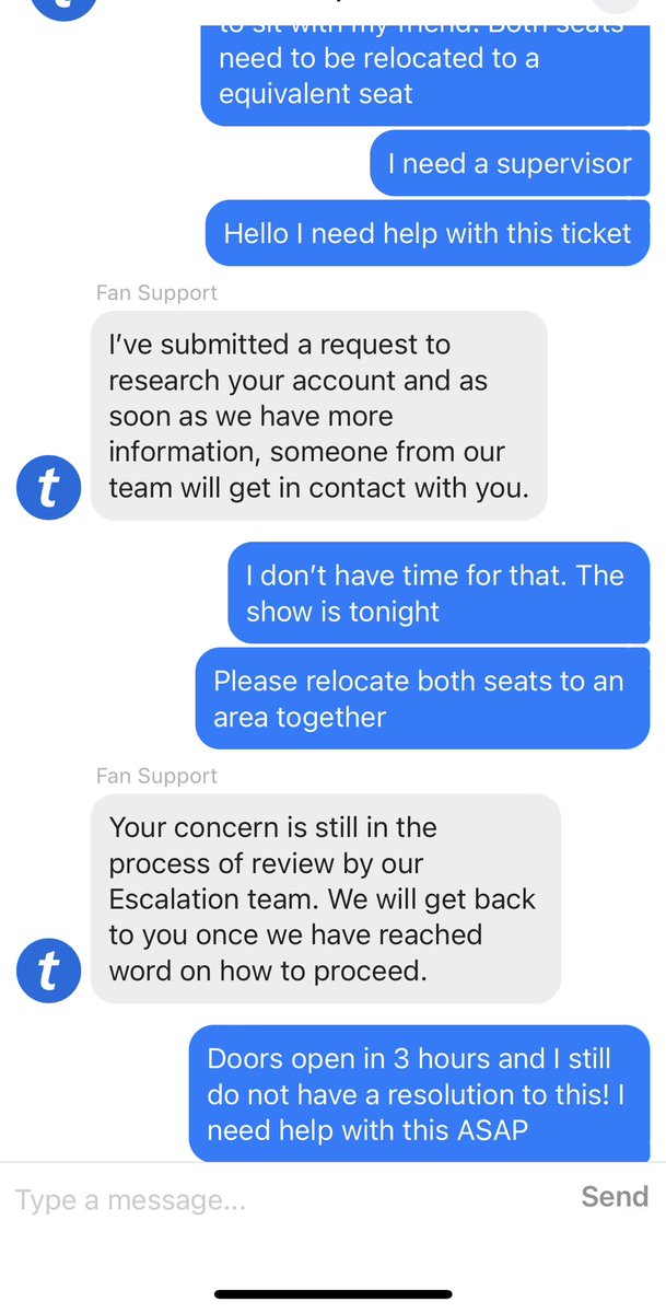 Political_Nikki's tweet photo. @TMFanSupport I need help with my seat that has been relocated! No one has contacted me with a resolution for tonight’s @Beyonce concert https://t.co/tTkw91Gko0