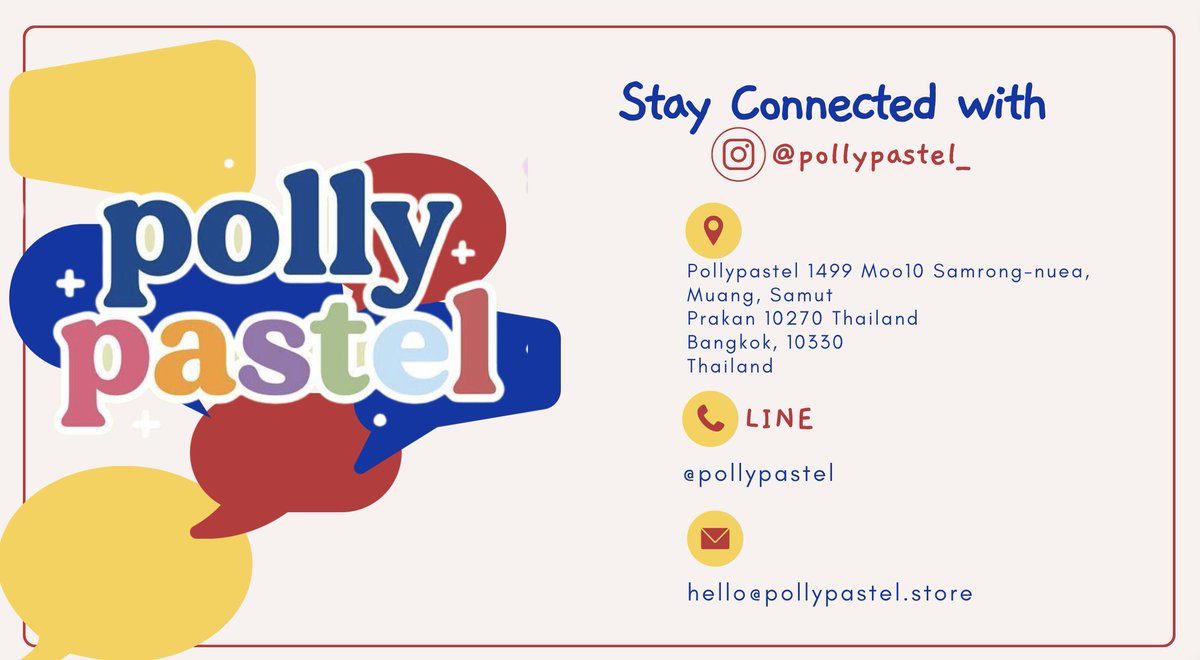 Stay Connected with Polly Pastel if you want to know future collections or restocks ! 🛍️
Information 👇🏼

BUILD YOUR POLLY STYLE
#BeyourStylexPollyPastel