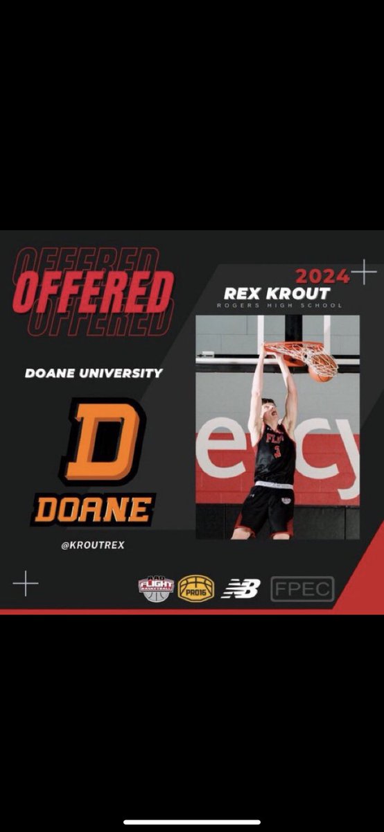 Extremely excited to say I have received an offer from <a href="/DoaneTigersMBK/">Doane Men’s Basketball</a>. Thank you to <a href="/CoachMcKeithen/">Ian McKeithen</a> and <a href="/JoelStryker1/">Joel Stryker</a> for this opportunity!
