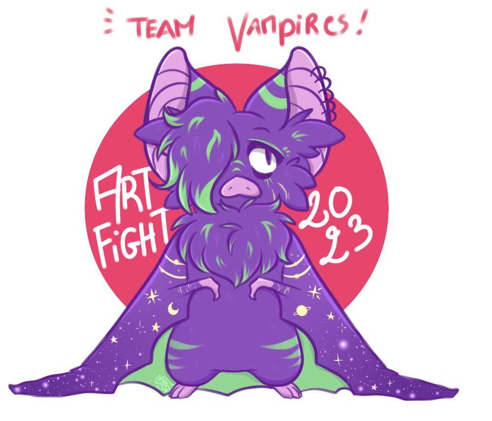 soraasters's tweet photo. Je l'ai pas fait pour ma première année d'ArtFight. Du coup cette fois-ci, petit dessin en souvenir de cette bataille du côté des vampires 🦇

#artfight2023 #artfightvampires https://t.co/bW4YDqb7B3
