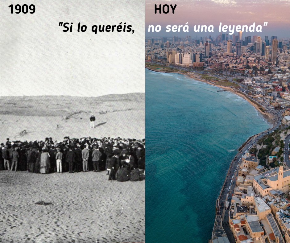 IsraelinSpanish's tweet photo. Israel - una realidad que superó todos los sueños 🇮🇱

Hoy conmemoramos 119 años de la muerte de Theodor Herzl, uno de los grandes líderes de nuestro pueblo y considerado el padre del sionismo moderno. 

Herzl lideró el movimiento que buscaba que el pueblo judío volviera a tener un hogar nacional en su tierra ancestral, tras generaciones en el exilio. 

Aunque muchos lo creían imposible, Herzl dijo: "Si lo queréis, no será una leyenda".

Ni siquiera en los más grandes sueños de Herzl podía imaginar lo que sería el Estado de Israel a 75 años de su fundación: un país líder en innovación que es la cuna de grandes inventos que son usados en todo el mundo, un país que convirtió las dunas de arena en ciudades vibrantes e hizo florecer el desierto.