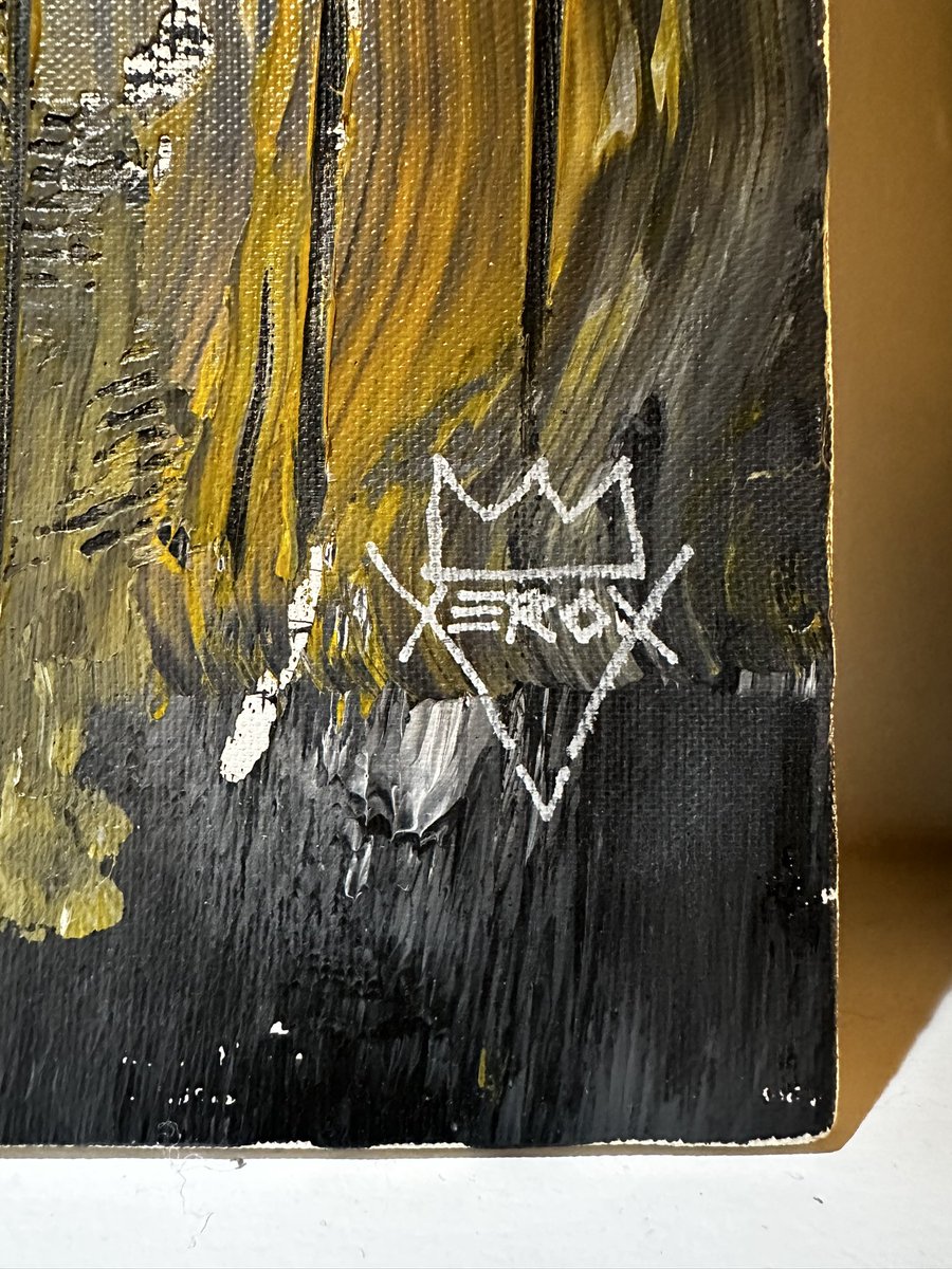bfield317's tweet image. Honored to have added this painting by my friend @kingxerox5 to the collection. Pictures do not do it justice. KX a man of many talents 🤌.