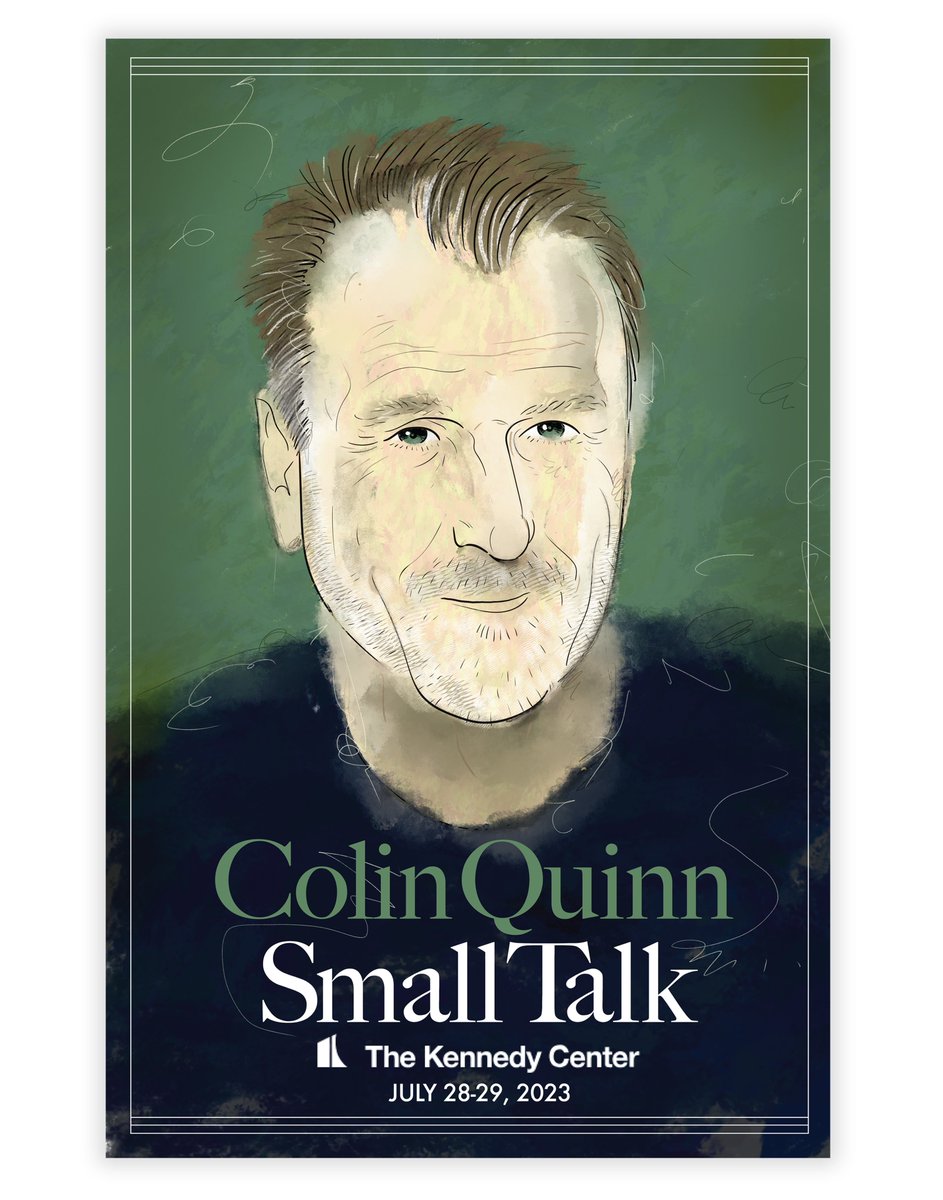 Going to the <a href="/iamcolinquinn/">Colin Quinn</a> show at <a href="/kencen/">The Kennedy Center</a> &amp; made my own poster. Fancy, right?