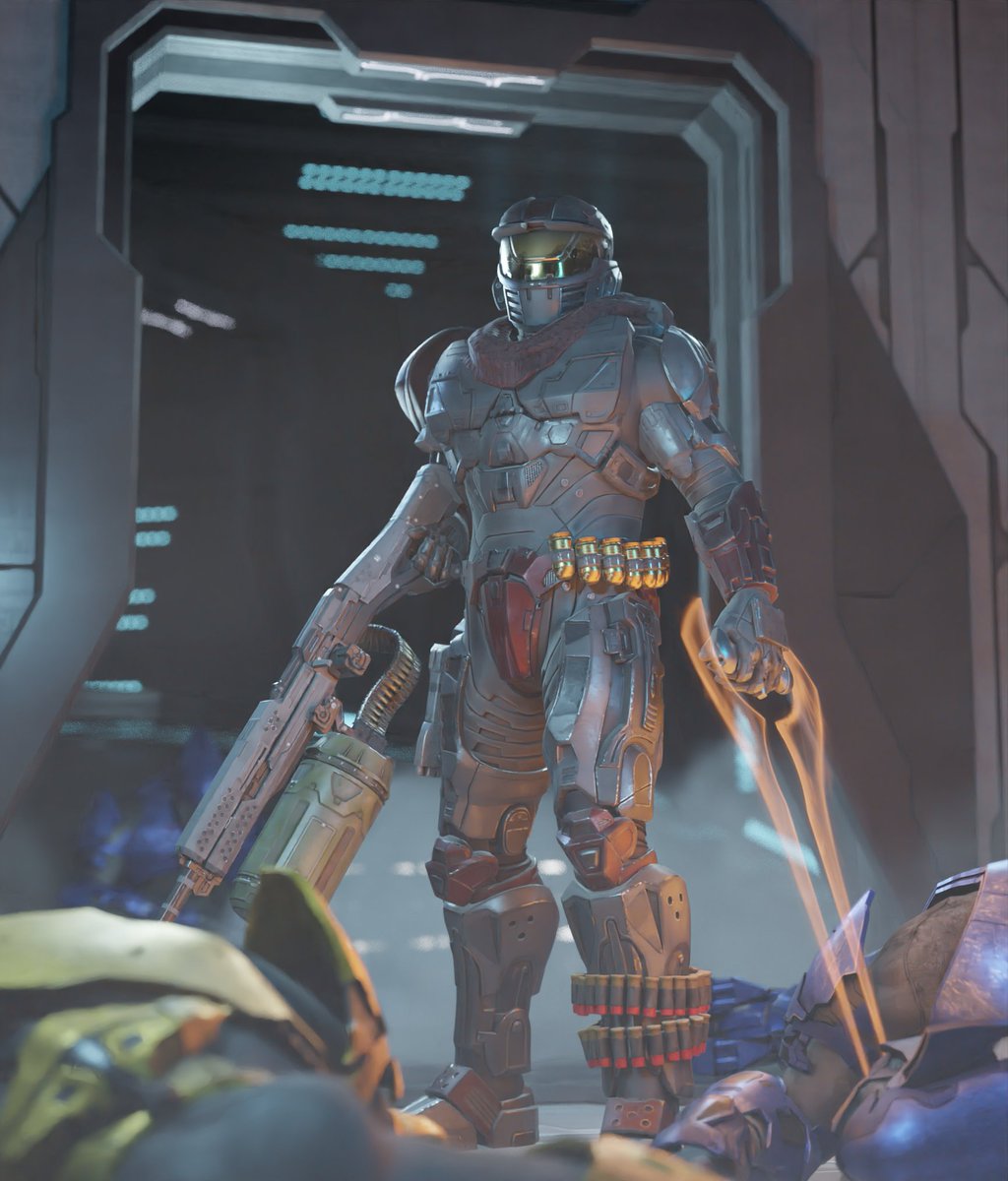 Another commission I just wrapped up for <a href="/Thompsongoespew/">Thompson</a>, I'm pretty proud of it!

#HaloInfinite #HaloSpotlight