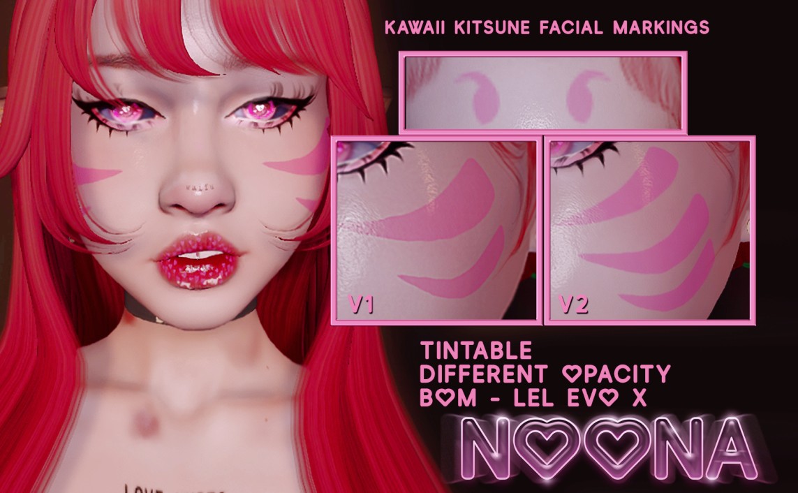Noona_sl's tweet photo. NEW STORE RELEASE! https://t.co/YvU1lWKeLE  #secondlife #secondlifefashion #kitsune #secondlifefox #secondlifekitsune #secondlifefurry #secondlife #lelevox #lelutka #anime #animegirl #noonasl https://t.co/rpjWhFuAjD