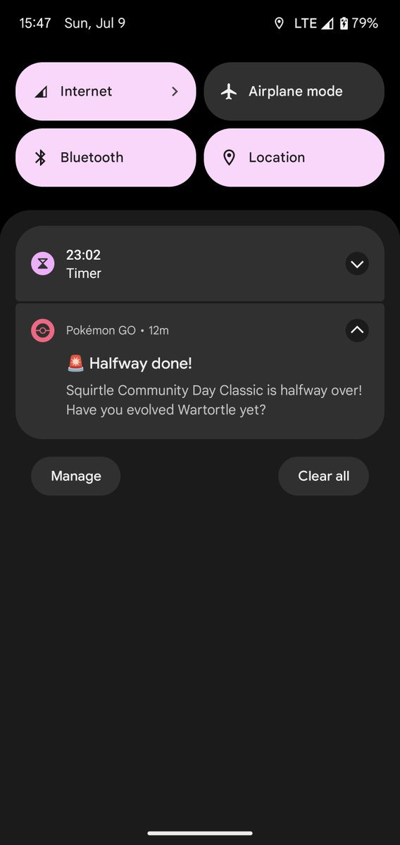 BATTLESTAR999's tweet photo. @PokemonGoApp Ah yes I love the notification that an event is halfway over and still can't login for hours. https://t.co/ty57EBsvK4