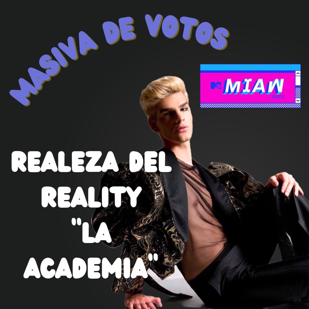MASIVA DE VOTOS
02:00 pm a 03:00 pm 

Nelson Carreras MTV Millenial Awards “Realeza del Reality”

Deja una captura al inicio y otra al finalizar para poder contar tus votos 

Recuerda que debe verse la hora en ambas capturas 

miaw.mtvla.com/vota/realeza-d…