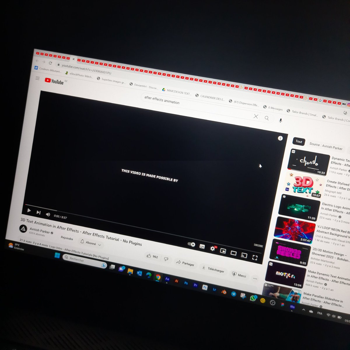 S_desiigner's tweet photo. Me when im trying to learn something new 🥹
More than 70 open tab videos, that's called HARDWORK..

#motiondesign #design #designer #GraphicDesign #GraphicDesigner #adobe #work #Hardworking #Hardwork https://t.co/bq7eabGvec
