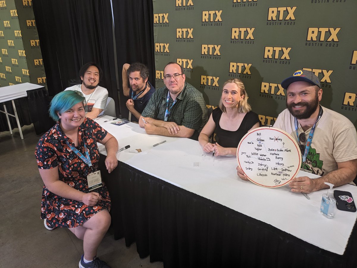EmmaTimAldrich's tweet photo. Thank you so much to @dungeonsanddads for making our time at RTX awesome! https://t.co/roWgjSLkXJ