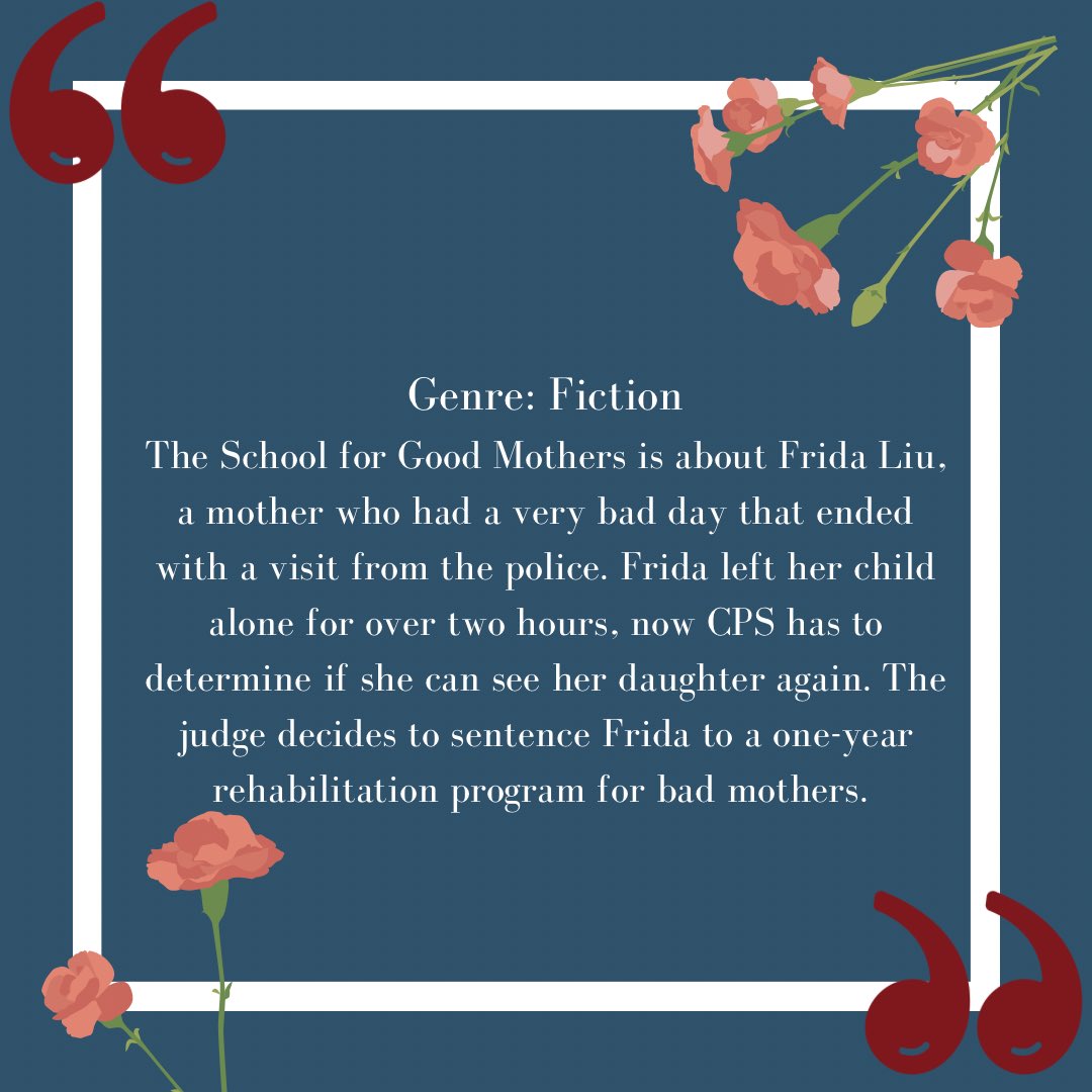 This week’s book of the week is The School for Good Mothers by Jessamine Chan. This is a beautiful fictional book about the challenges and dynamics of motherhood and how it is viewed in society. #books