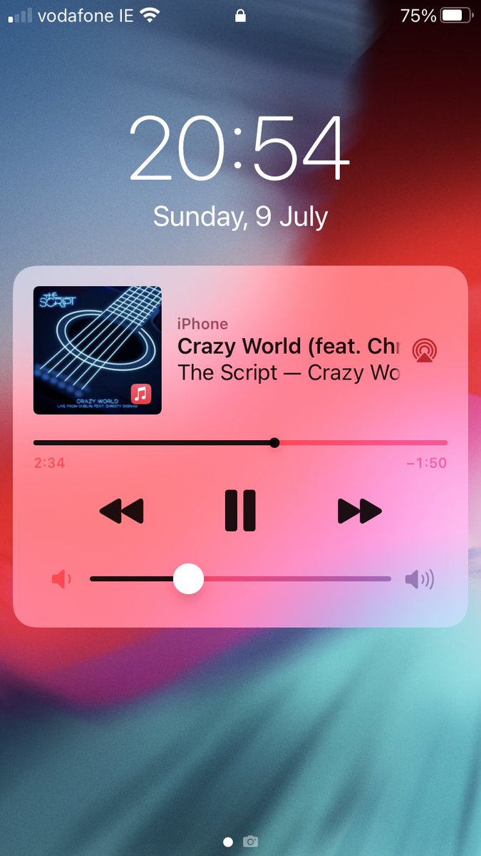 I just had #thescript on shuffle and this beautiful song came on. I’m so happy you guys done this because it’s so lovely to have and to listen to 🎶 #ThankYouGuys ❤️ #CrazyWorld #IrishLegends #ChristyDignam #MarkSheehan 🤍🤍