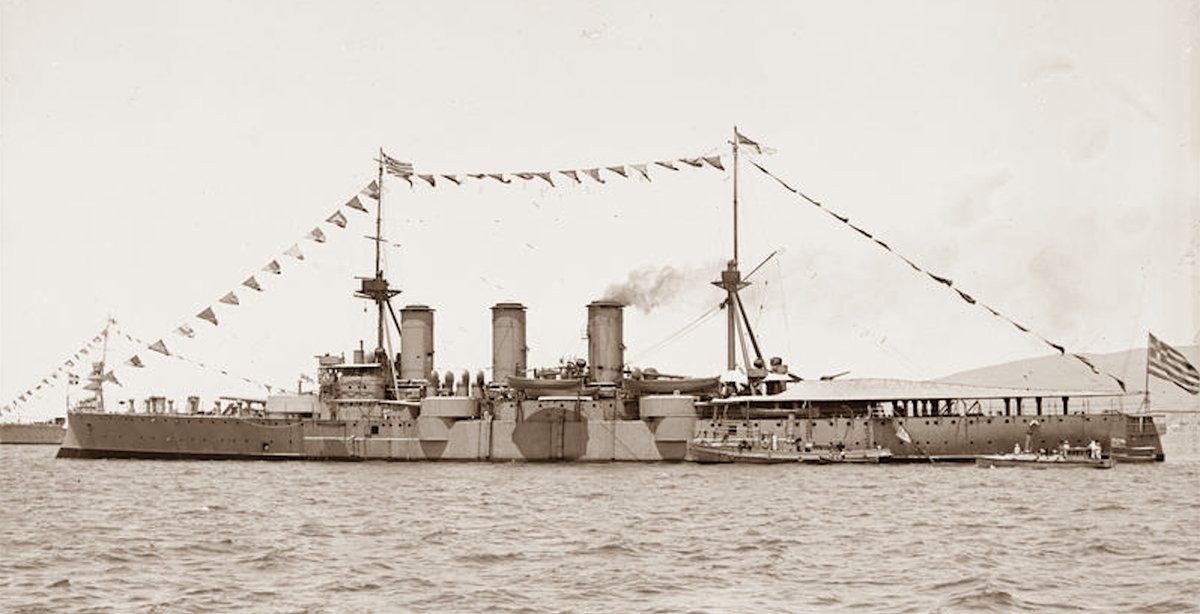 NikKo_ial's tweet photo. Το θωρηκτό Αβέρωφ στη Σούδα το 1919.
#HellenicNavy #Averof https://t.co/1KR2Y7CbUs