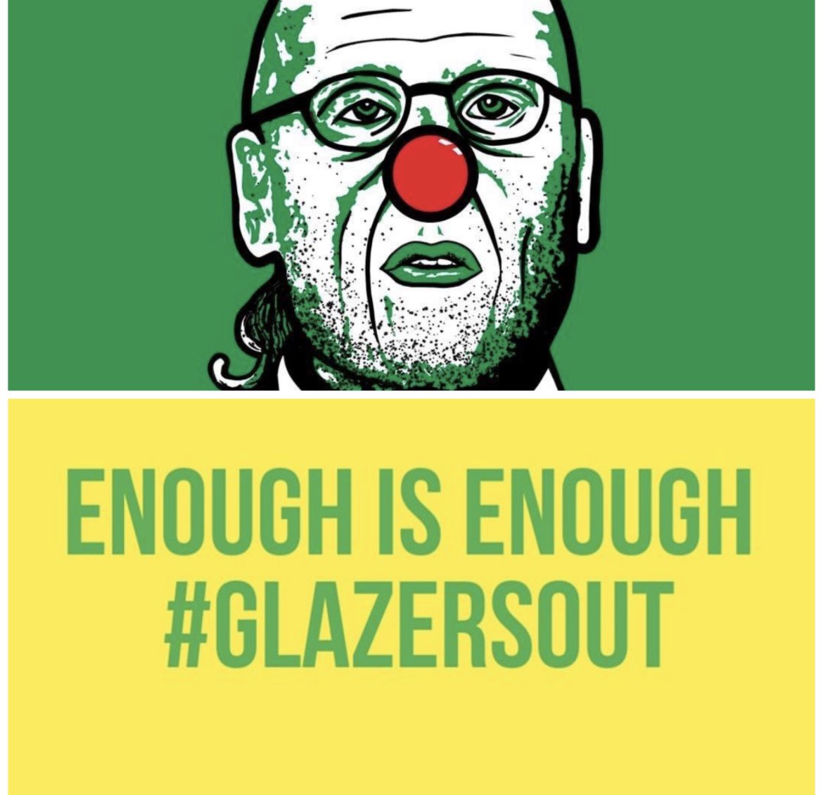 Paulkb84's tweet photo. A new week is upon us and I’m not counting my chickens but these clowns need to hurry the fuck up and get out of our club 🤬👊🏻🔴🔰⚽️ #GlazersAreScumBags #GlazersOutNOW #FullSaleOnly https://t.co/5E36WBT4Wj