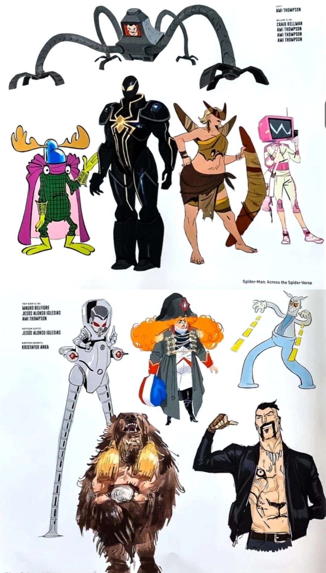 Marvel Leaks on Twitter: "Concept art of villians that were cut from SPIDER-MAN ACROSS THE