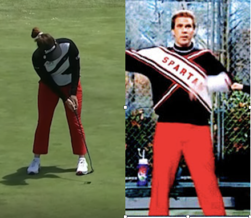 vicmarkarian's tweet photo. Watching the @uswomensopen and was wondering where had I seen Hannah Green's outfit before and then it hit me....... https://t.co/h1tCJnU5pz