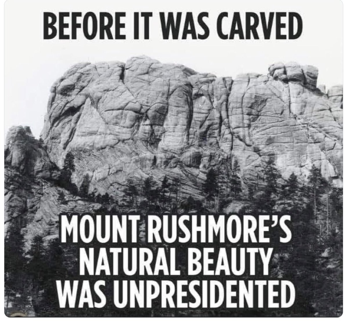 KeithPonitz's tweet photo. The Black Hills need to be returned to the Lakota!
The fate of Mount Rushmore and the National Park should be theirs to decide. 
Another #TerribleExample in US history. 
#LandBack
#Lakota https://t.co/vh0EzSyjSX
