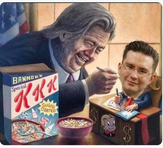 RGBAtlantica's tweet photo. Where @PierrePoilievre learned all his MAGA policies
Steve Bannon is advising the Poilievre Poison Campaign https://t.co/dURWgjqPMe