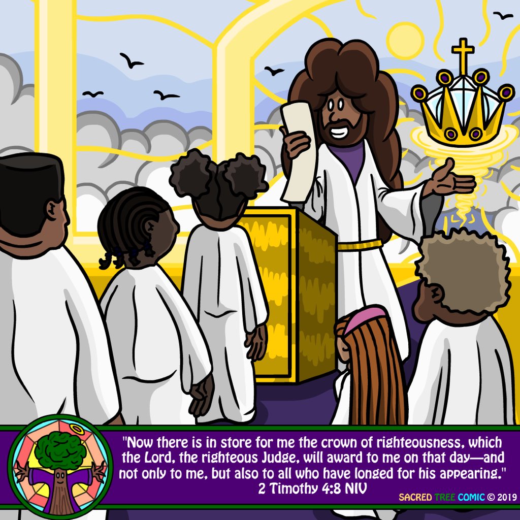 sacredtreecomic's tweet photo. @lurcht00ns Saints assembled 🕊️ #sundayfunnies #sacredtree #webcomics #faith https://t.co/NsSgcZkCFC