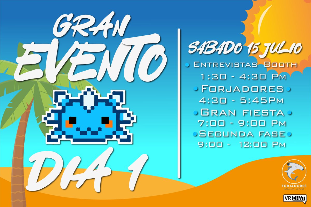 FVrchat's tweet photo. ¡¡Prepárate para el siguiente fin de semana!! ¡Ya tenemos nuestro horario acomodado para ustedes! #forjaversario @VRChat
 
Con DJ participantes como @DullPeak @venadoparlante @psicough y @dazer0

(HORA DE MEXICO CENTRAL)

Gracias a @Joseman_517 por los cartelitos https://t.co/fjxAMjg9Cf