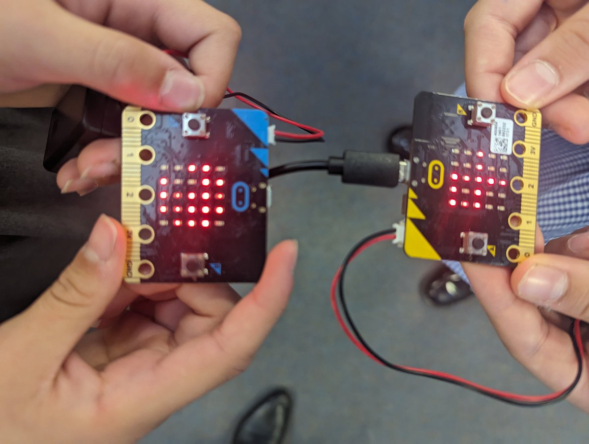 PrimaryEdTech's tweet photo. @microbit_edu Using PRIMM structure @suesentance to support these pupils develop from a name picker, to an activity picker and finally developing the program for rock, paper, scissors. #teachertwitter #primaryteaching #ukedchat #ukedtech #ks2 #ks1 #edutwitter https://t.co/q4yj8lEiWN