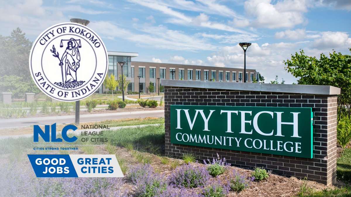 The <a href="/CityofKokomo/">City of Kokomo</a> has selected <a href="/IvyTechKokomo/">Ivy Tech Kokomo</a> as training partner for the <a href="/leagueofcities/">National League of Cities</a> Good Jobs, Great Cities Academy. This program will launch workforce initiatives to build pathways to good jobs for underserved and underrepresented populations using federal investments.
