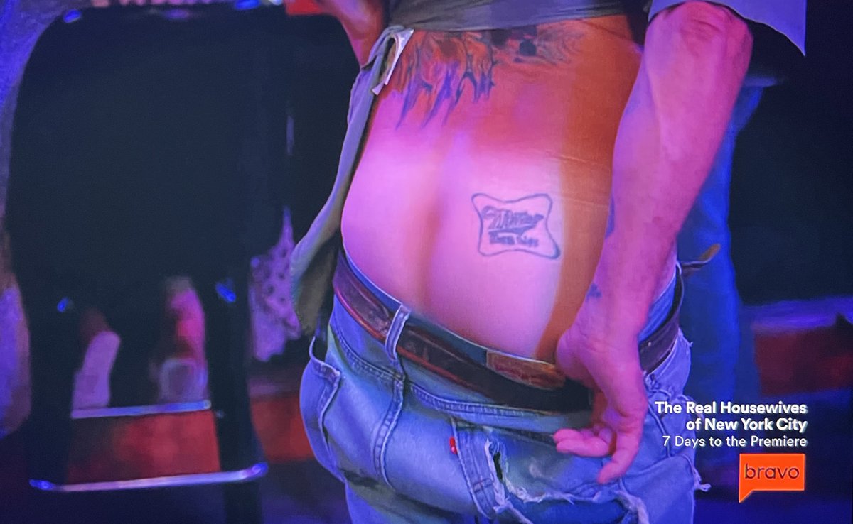 ohchadwick's tweet photo. Not a Miller High Life tattoo 😭 #CrappieLake https://t.co/hos32BSdCj