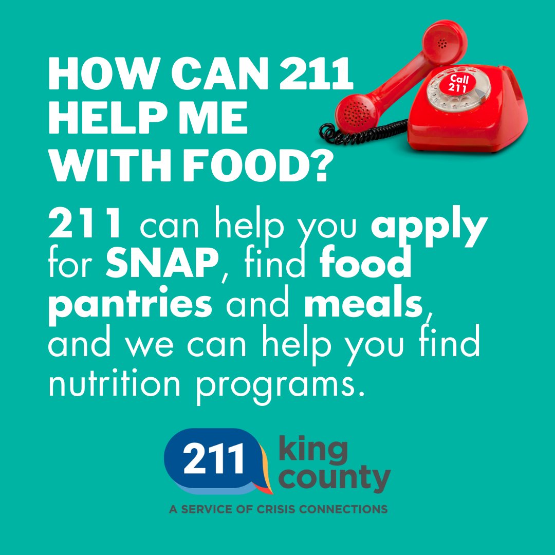 CrisisCXNs's tweet image. Mindful eating has many benefits! ☮️

211 can help with access to nutritious food! 🥬

Dial 211 to learn more about basic food (SNAP) eligibility, nutrition programs and food pantries. ☎️

👉👉 ow.ly/Eq0j50P6M1c

#BasicFood #SNAPBenefits #mindfuleating