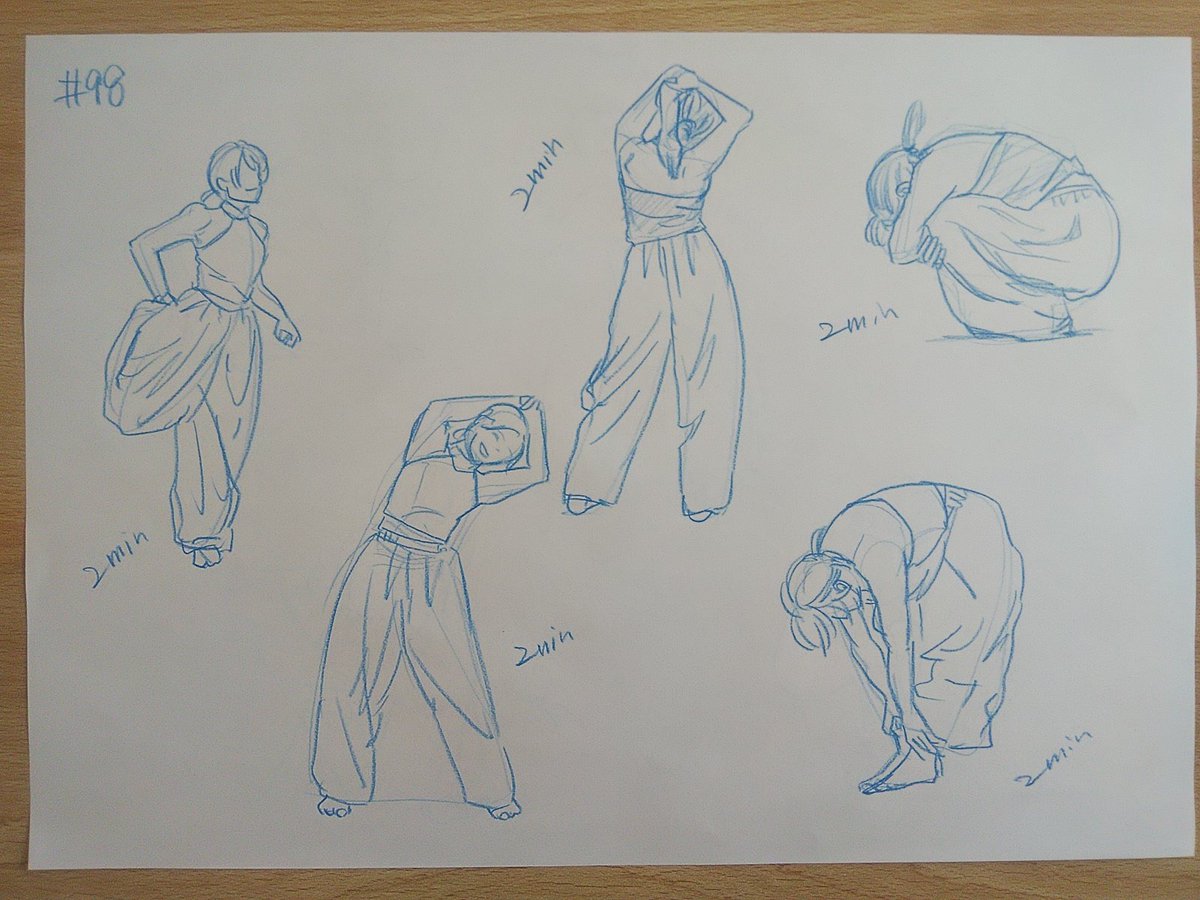 #さとまこクロッキー
#今日のクロッキー

＃97&amp;98
好きな感じに描けた♪☺️ https://t.co/ZcmlVCrsin