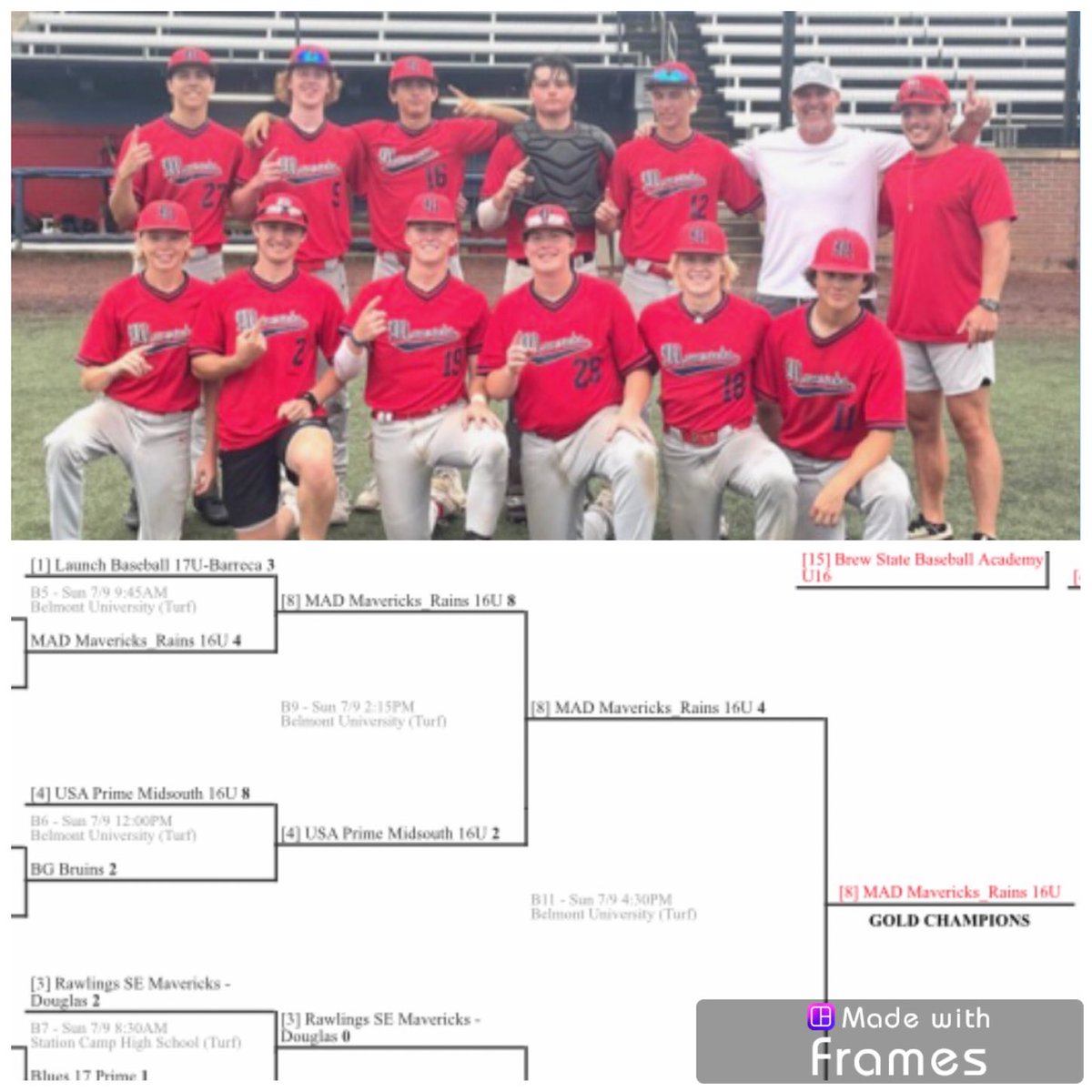 Great job by the MavRED dudes on winning the ⁦<a href="/PastimeBaseball/">Pastime Tournaments</a>⁩ All Scout Tournament.  Grit, toughness, high character, and love for each other is how these guys play the game. Way to Maverick Up boys!  Our Maverick family could not be more proud of you⚾️
