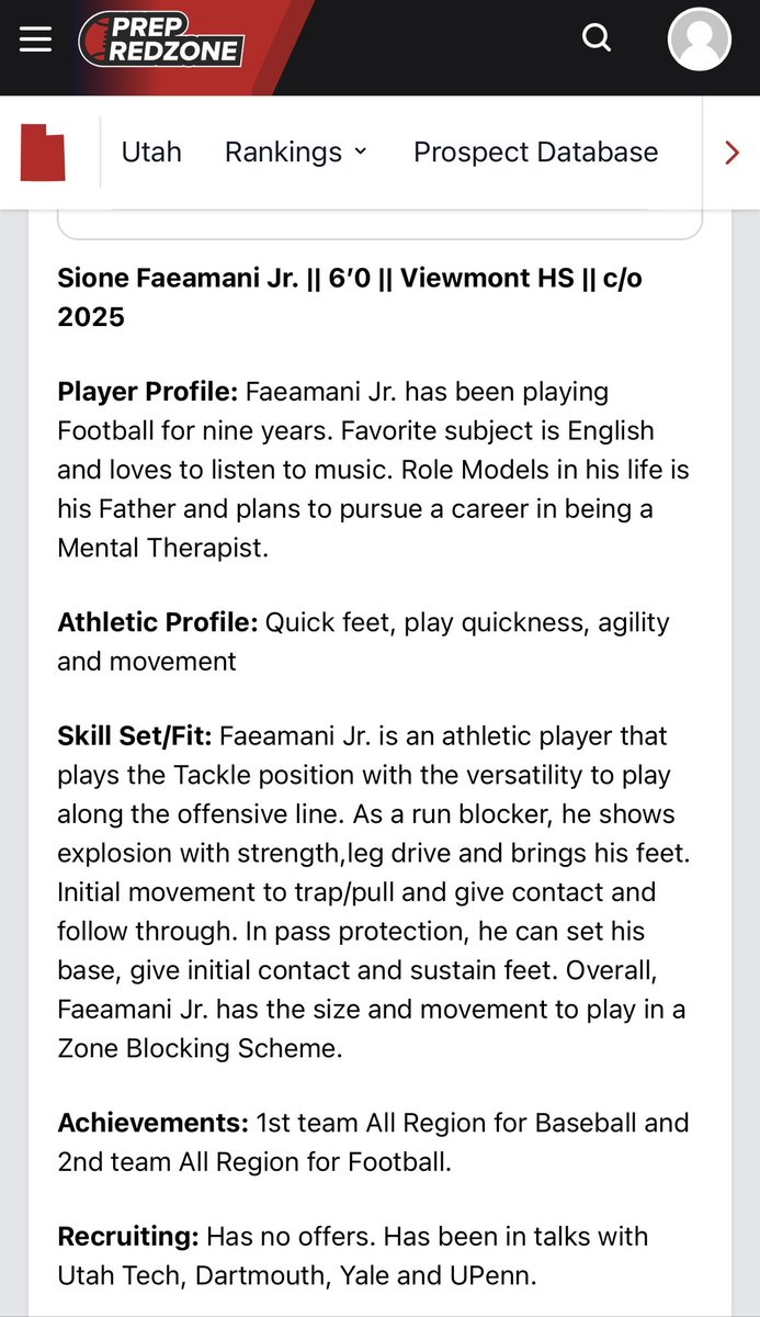 Siona Faeamani, Jr. (@siona_jr) on Twitter photo Thank you for the write up <a href="/LawrenceSanft/">Lawrence Sanft</a> and <a href="/PrepRedzoneUT/">Prep Redzone Utah</a> !
<a href="/JonesDru/">Coach Dru Jones</a> <a href="/Viewmont_FBL/">Viewmont_Football</a>
<a href="/playbookathlete/">PLAYBOOK ATHLETE</a> <a href="/CoachRenoYale/">Tony Reno</a>
<a href="/CoachPPeterson/">Coach Paul Peterson</a> Thank you for the write up <a href="/LawrenceSanft/">Lawrence Sanft</a> and <a href="/PrepRedzoneUT/">Prep Redzone Utah</a> !
<a href="/JonesDru/">Coach Dru Jones</a> <a href="/Viewmont_FBL/">Viewmont_Football</a>
<a href="/playbookathlete/">PLAYBOOK ATHLETE</a> <a href="/CoachRenoYale/">Tony Reno</a>
<a href="/CoachPPeterson/">Coach Paul Peterson</a>