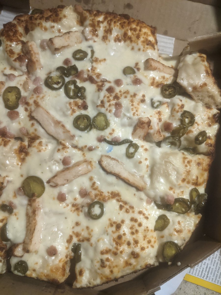 gorgontor69's tweet photo. WTF @DominosCanada? THIS PIZZA LOOKS LIKE SOMEONES KID TRIED TO CUT IT UP WITH A PAIR OF SCISSORS!! THE DOUGH IS 80% RAW! OH AND WHAT IS THEE WEIRD ASS BLUE SHIT ON MY PIZZA!? https://t.co/EAnjLfyOUy