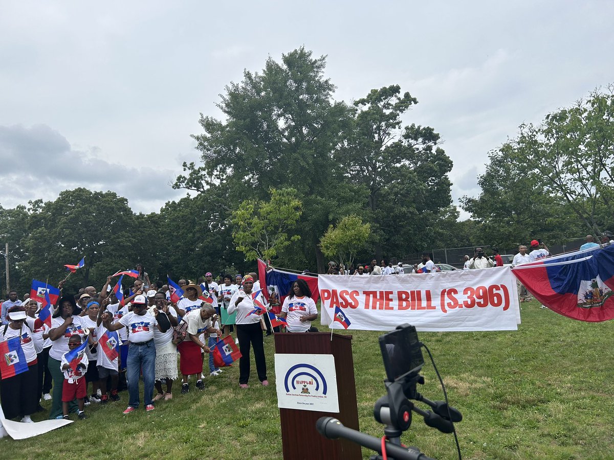 We marched. Hope our congressional delegation and President Biden and vice President Harris support this legislation 2 help to hold accountable those who contribute in destroying Haiti. #reliefforhaiti #soufpouayiti @WhiteHouse @POTUS @SethMagaziner @SenJackReed @SenWhitehouse