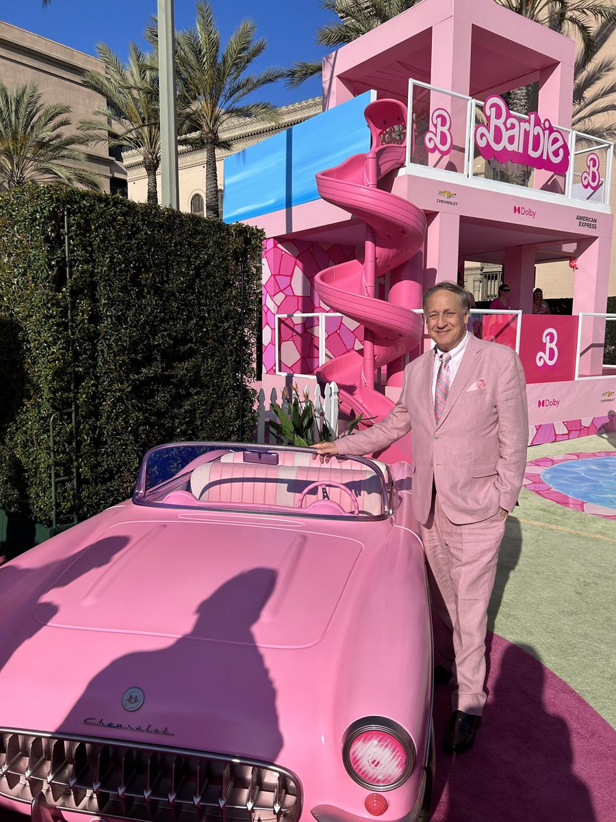 So many huge movies coming out this summer, including the one and only Barbie.  You can see that I am in a Barbie state of mind tonight, dressed all in pink, attending the World Premiere of Barbie in Los Angeles.