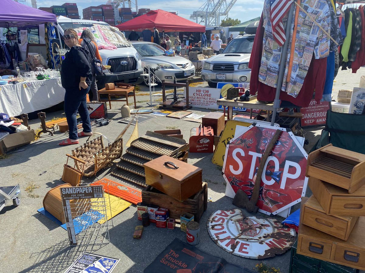 did about $5k between me and pops. another antique fair done