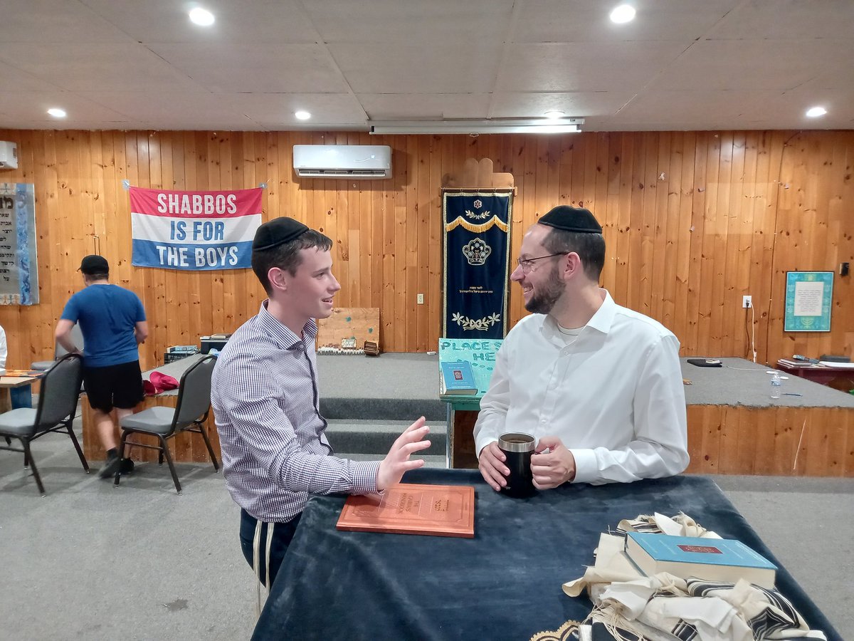 YonahRossman's tweet photo. I left Mesorah on Friday. But there are some awesome things happening there that world should know about.

The KOBE Kollel, for example, is one of those things. Here's Rav Ben and Yair being awesome.

אשריכם תלמידי חכמים https://t.co/zMEYGRxbnj