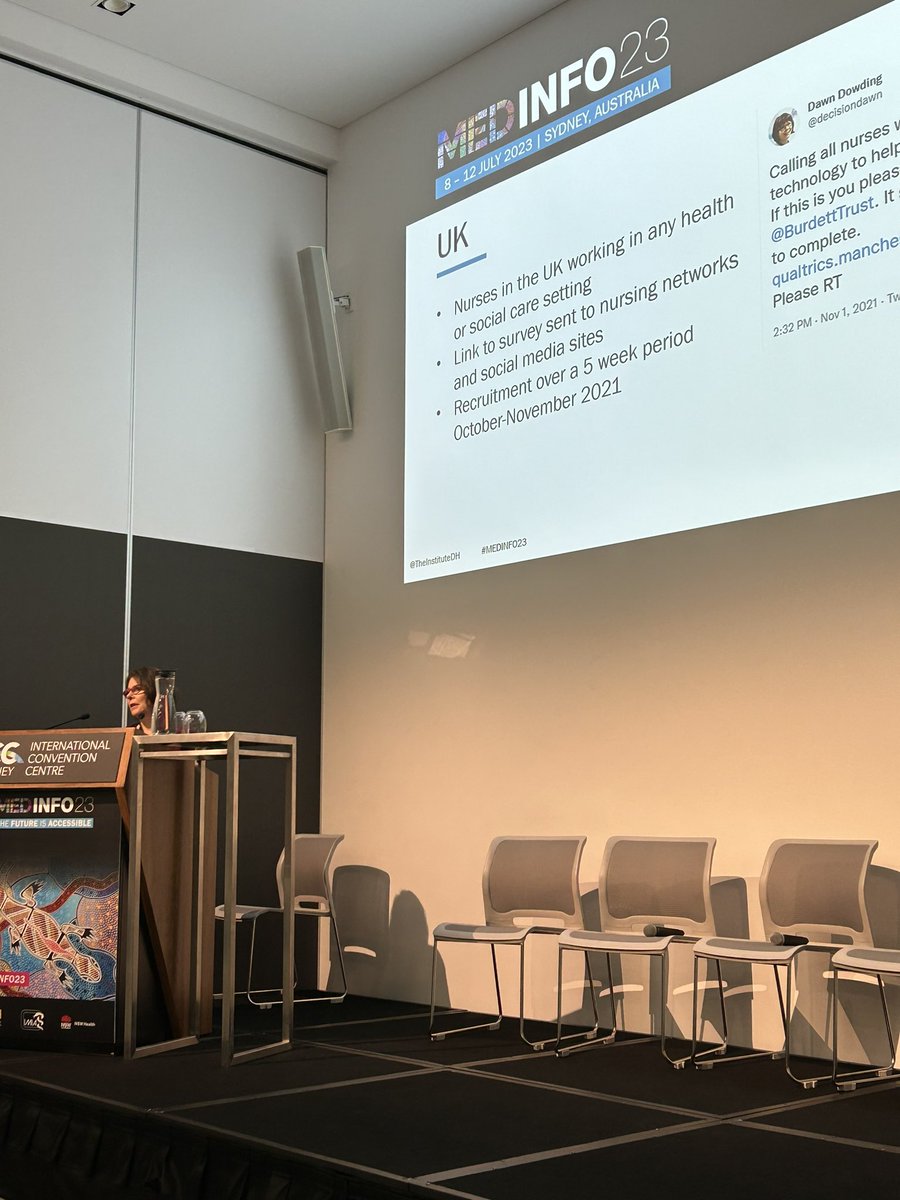 emmacollins2016's tweet photo. @decisiondawn #MEDINFO23 
Presenting the UK data on the International Nursing collaboration regarding nurses use of ICT during and since the pandemic https://t.co/R5acrRJ6CP